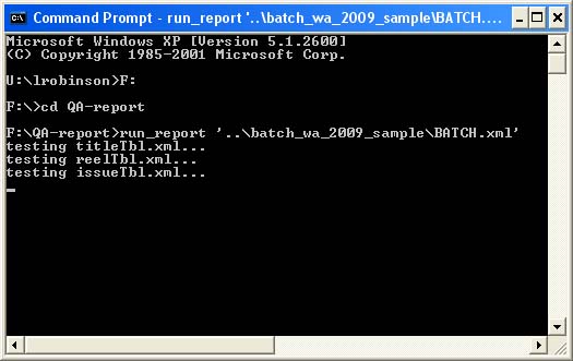 run the script from the command line